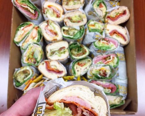 assorted sub sandwich wrap