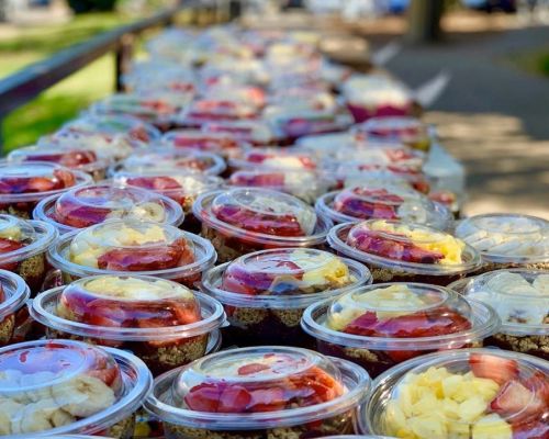 healthy event catering breakfast smoothie bowls