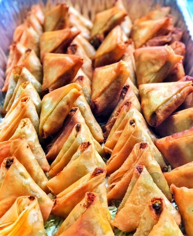 Burmese Gold Samosas Tray